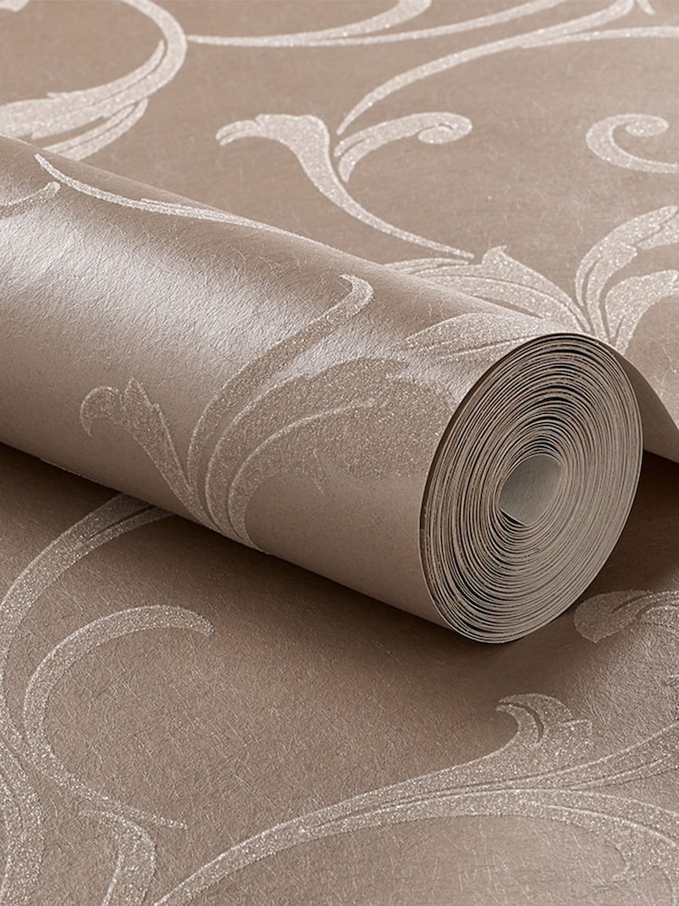 Graham & Brown Champagne Gold Baroque A4 Wallpaper Sample - Image 2 of 3