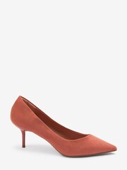 Rose Pink Regular/Wide Fit Forever Comfort® Asymmetric Kitten Court Shoes - Image 4 of 7