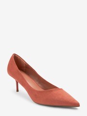 Rose Pink Regular/Wide Fit Forever Comfort® Asymmetric Kitten Court Shoes - Image 5 of 7