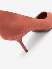 Rose Pink Regular/Wide Fit Forever Comfort® Asymmetric Kitten Court Shoes - Image 7 of 7