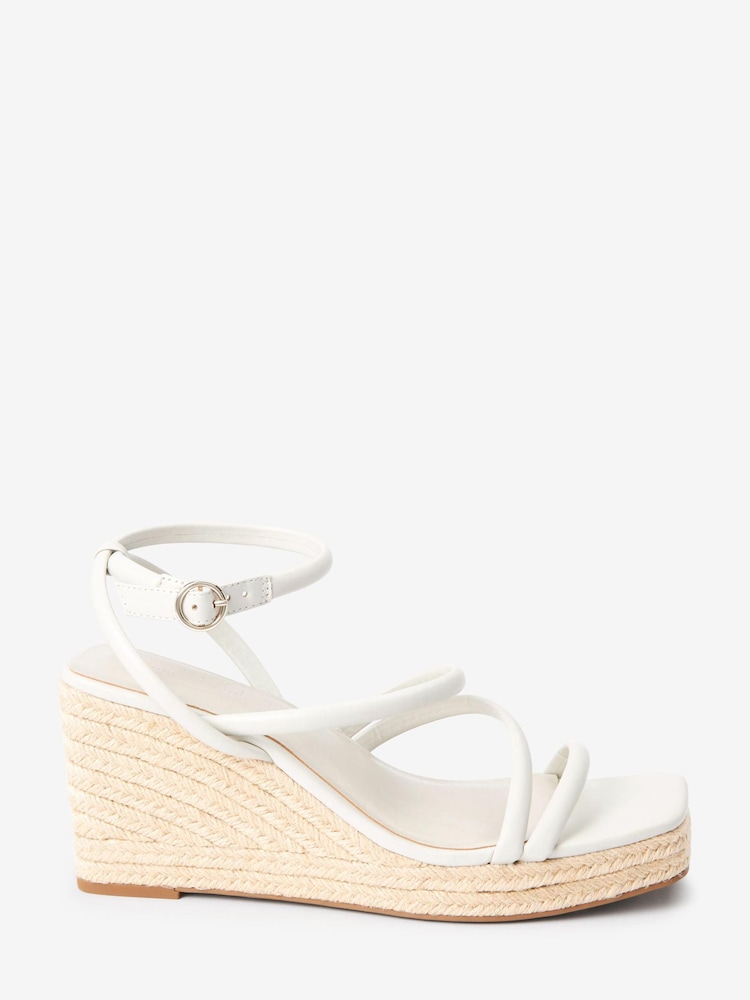 Weiß - Forever Comfort® Schuhe mit Riemen und eckiger Zehenpartie - Bild 2 von 5