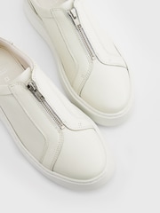 Белый - Кожаные кроссовки на молнии На массивной подошве Signature Forever Comfort® - Изображение 11 из 13
