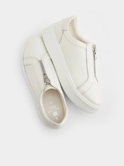 Белый - Кожаные кроссовки на молнии На массивной подошве Signature Forever Comfort® - Изображение 13 из 13