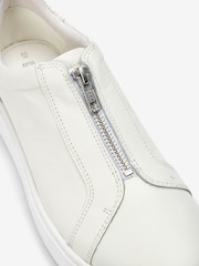 Белый - Кожаные кроссовки на молнии На массивной подошве Signature Forever Comfort® - Изображение 9 из 13