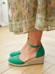 Green Regular/Wide Fit Forever Comfort® Closed Toe Wedges - Image 3 of 3