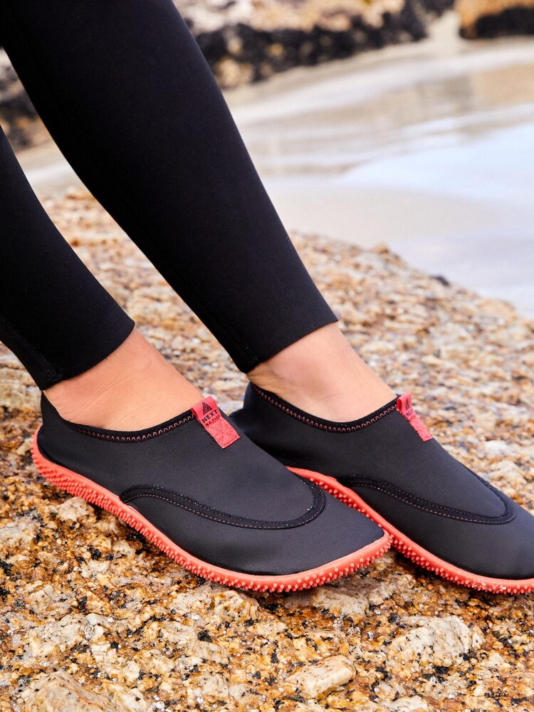 Black/Coral Pink Next Active Sports Aqua Shoes - Image 1 of 8