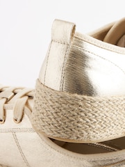 Gold Forever Comfort® Espadrille Flatform Trainers - Image 5 of 6