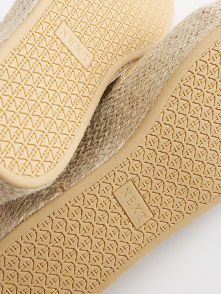 Gold Forever Comfort® Espadrille Flatform Trainers - Image 6 of 6