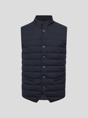 Reiss Navy Parma Quilted Gilet - Image 2 of 6