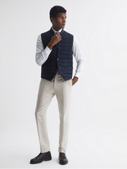 Reiss Navy Parma Quilted Gilet - Image 3 of 6