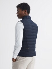 Reiss Navy Parma Quilted Gilet - Image 5 of 6