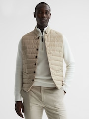 Reiss Stone Parma Quilted Gilet - Image 1 of 7