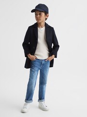 Reiss Ecru Fiji 4-9 yrs Wool Blend Knitted Vest - Image 6 of 7