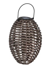 Eglo Grey Solar Outdoor Wicker Style LED Table Lamp - Image 2 of 2