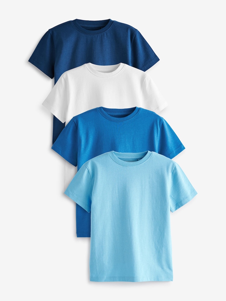 Blues Short Sleeves T-Shirts 4 Pack (3-16yrs) - Image 1 of 4 Blues Short Sleeves T-Shirts 4 Pack (3-16yrs) - Image 1 of 4