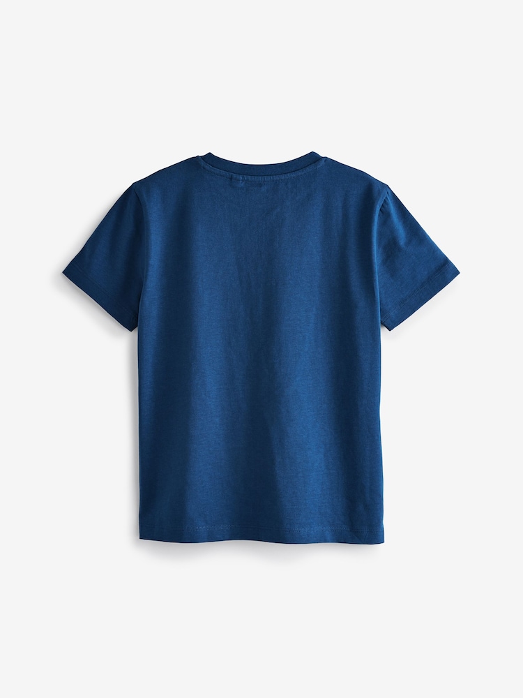 Blues Short Sleeves T-Shirts 4 Pack (3-16yrs) - Image 2 of 4 Blues Short Sleeves T-Shirts 4 Pack (3-16yrs) - Image 2 of 4