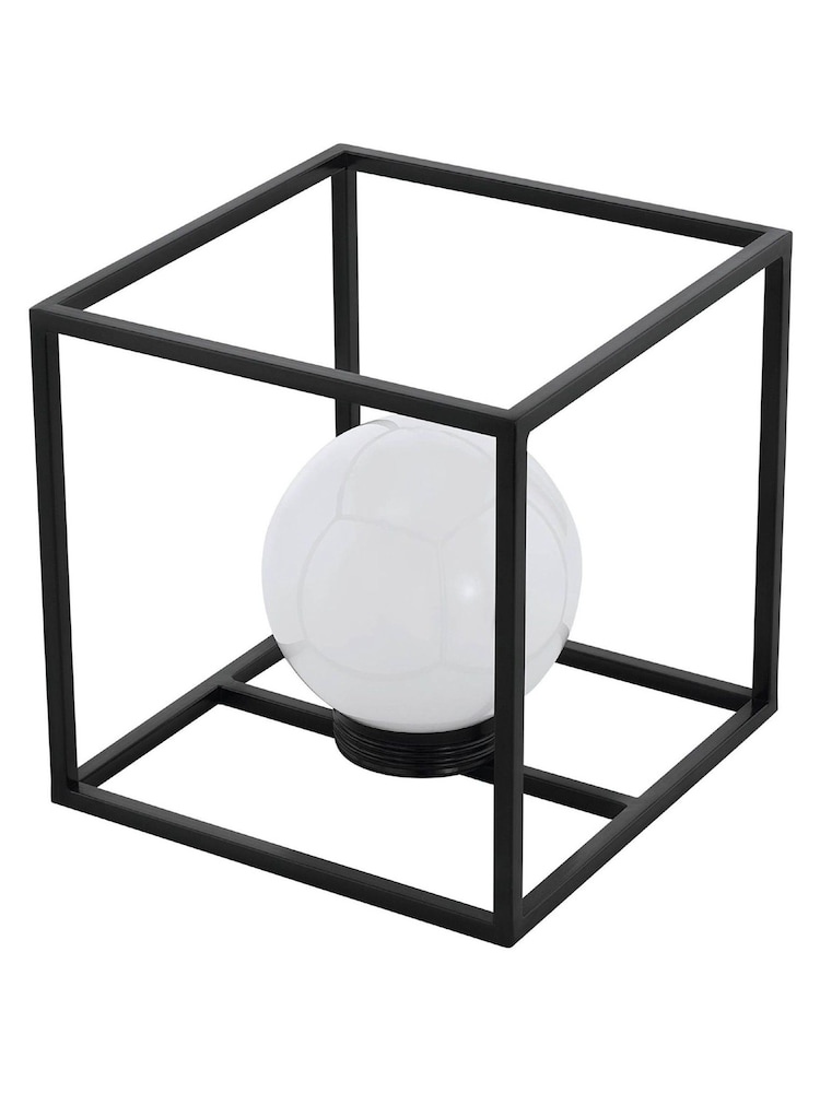 Eglo Black Solar Steel and Opal LED Table Lamp - Image 2 of 2