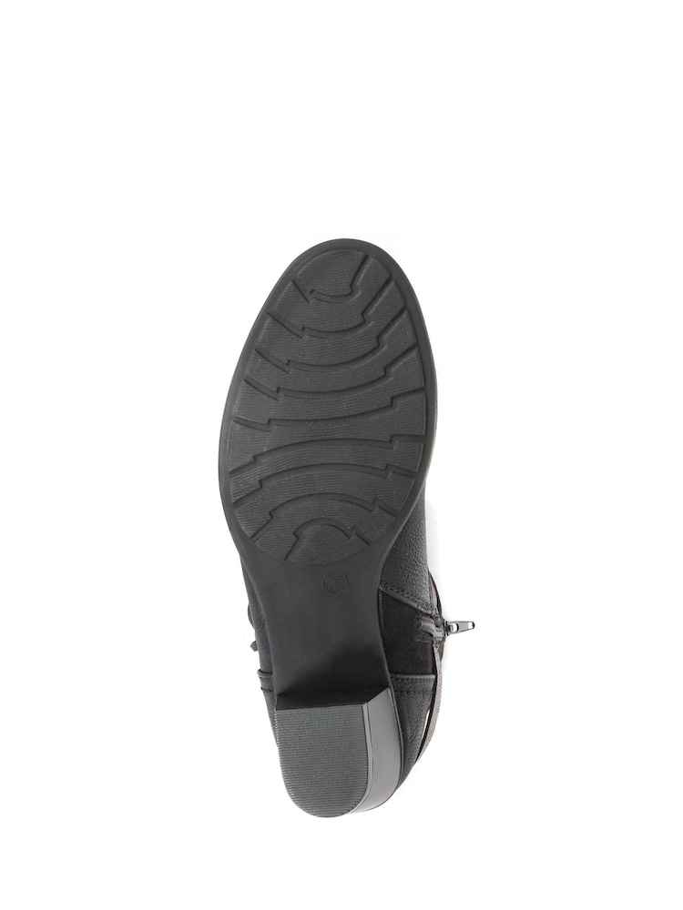Schwarz - Pavers Damen Wadenhohe Stiefel mit Absatz - Bild 5 von 5 Schwarz - Pavers Damen Wadenhohe Stiefel mit Absatz - Bild 5 von 5