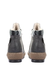 Pavers Grey Ladies Wide Fit Ankle Boots - Image 2 of 5