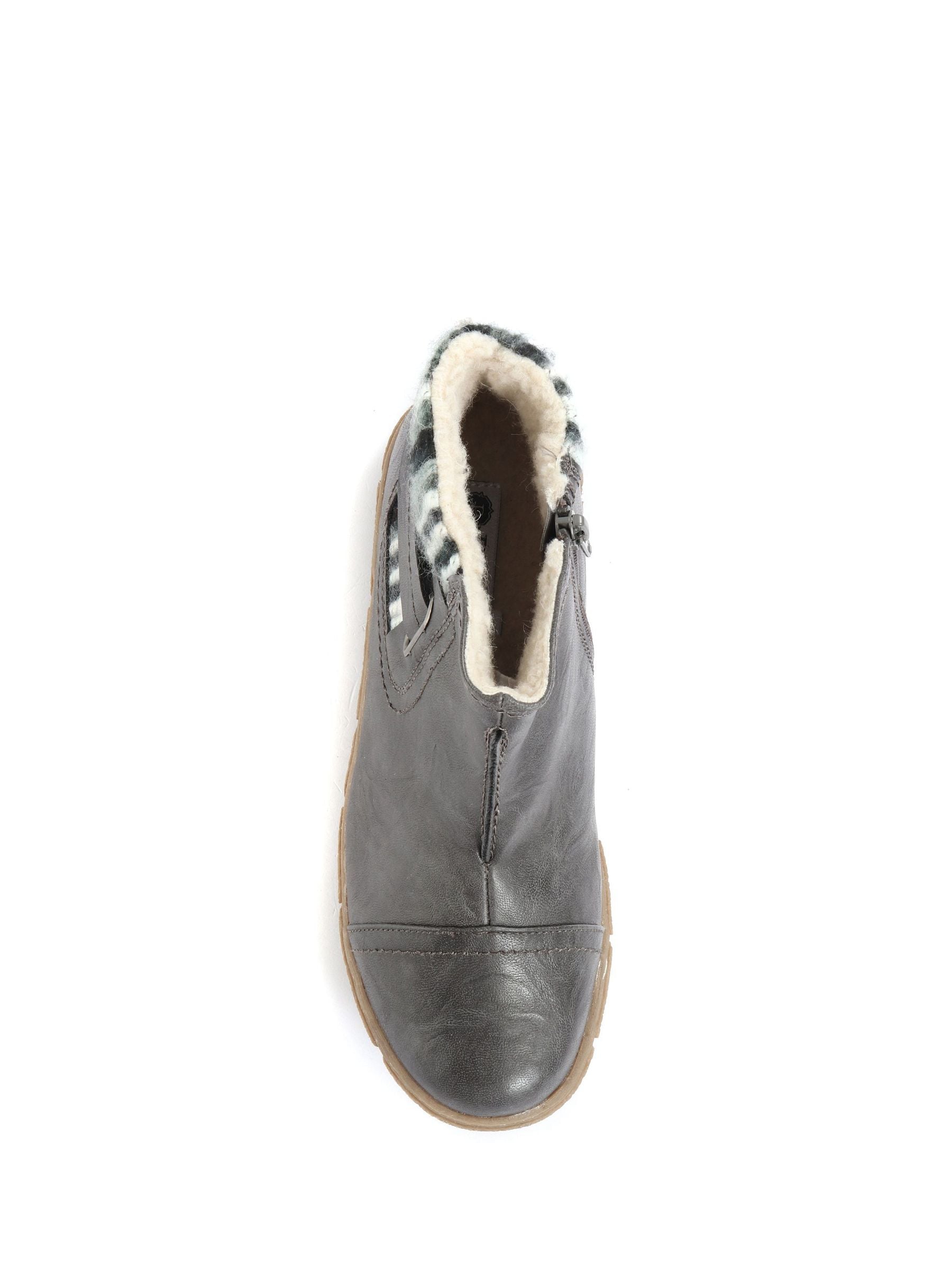 Grey wide fit ankle boots sale