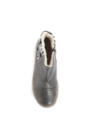 Pavers Grey Ladies Wide Fit Ankle Boots - Image 4 of 5