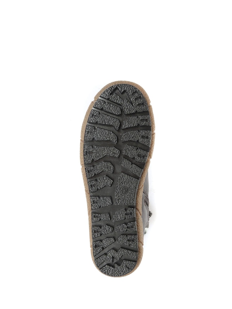 Pavers Grey Ladies Wide Fit Ankle Boots - Image 5 of 5
