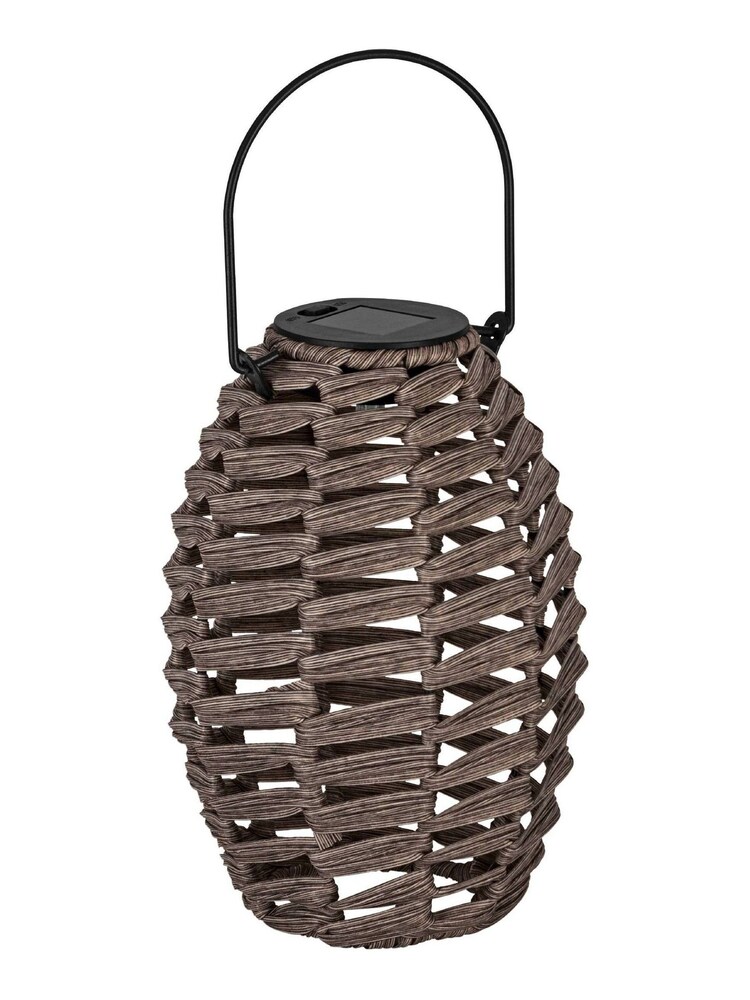 Eglo Grey Solar Wicker Style LED Table Lamp - Image 2 of 2
