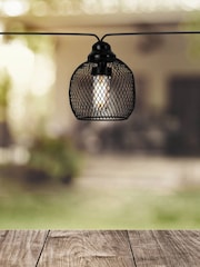 Eglo Black Solar Steel Mesh LED String Lights - Image 1 of 2