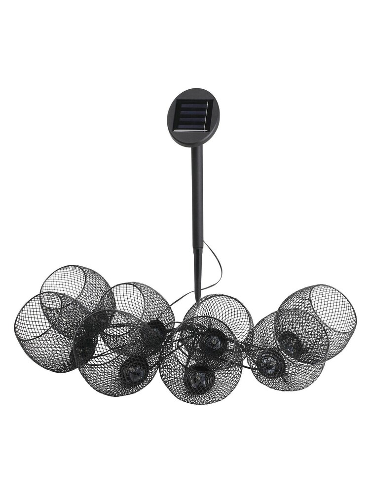Eglo Black Solar Steel Mesh LED String Lights - Image 2 of 2
