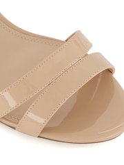 Dune London Natural Nude Wide Fit Merisa Block Heel Sandals - Image 7 of 7