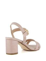 Dune London Gold Wide Fit Merisa Block Heel Sandals - Image 5 of 8