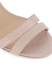 Dune London Gold Wide Fit Merisa Block Heel Sandals - Image 7 of 8