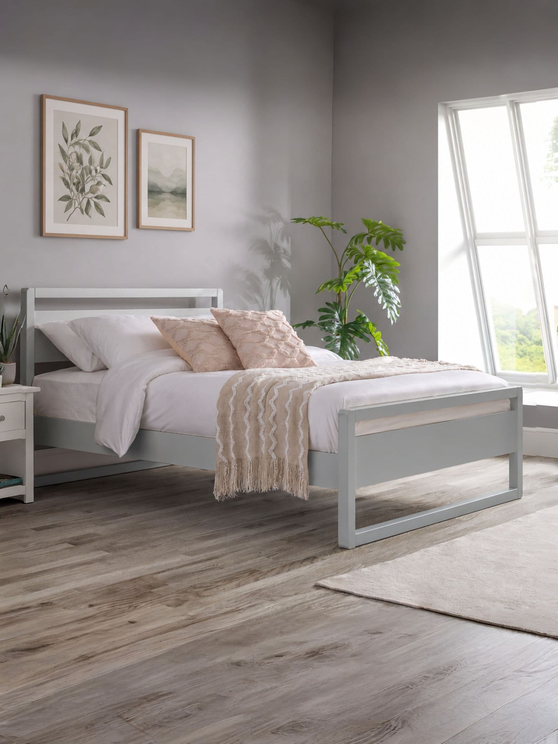 Julian Bowen Venice Double Bed - Dove Grey - Image 3