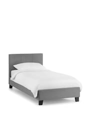 Julian Bowen Grey Rialto Linen Single Bed - Image 1 of 1