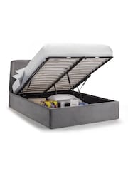 Julian Bowen Grey Frida Storage Ottoman Bed - Image 2 of 6