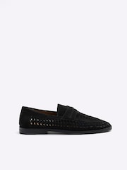 črna - River Island tkani športni copati - Slika 1 iz 5
