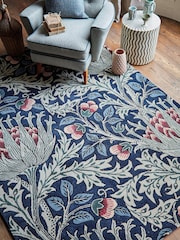 Morris & Co. Blue Artichoke Rug - Image 1 of 2