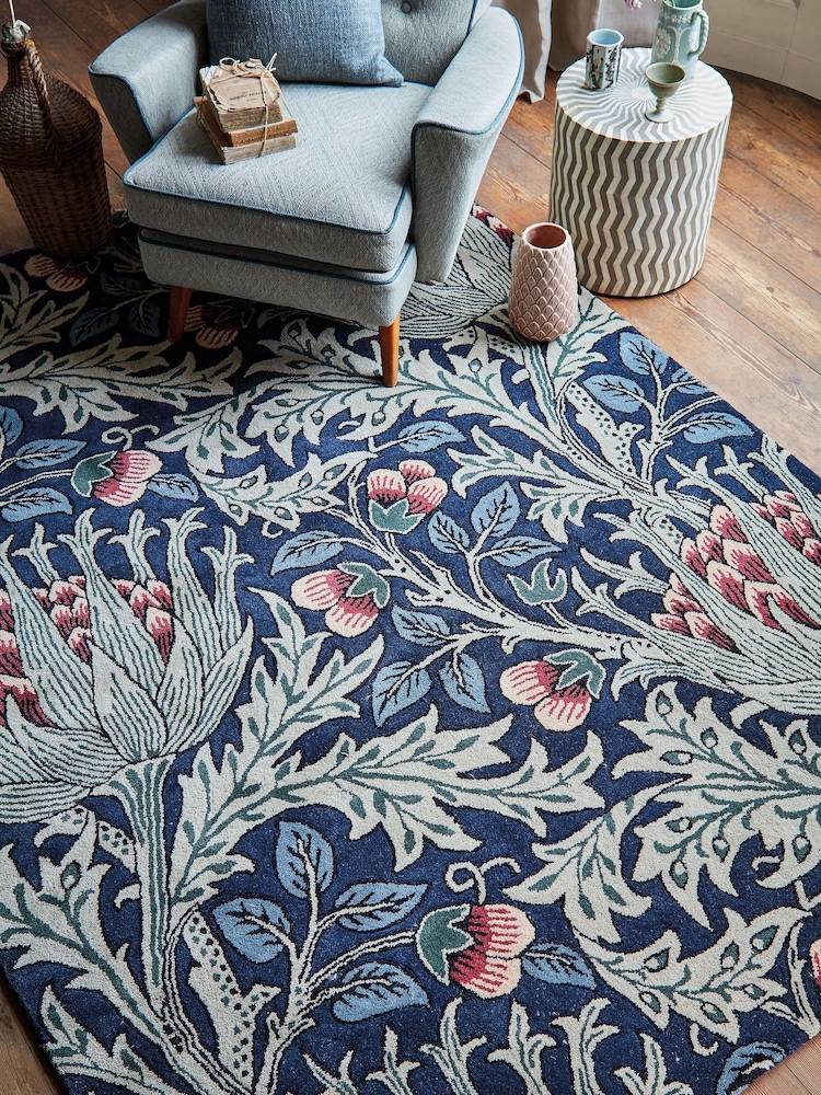 Morris & Co. Blue Artichoke Rug - Image 1 of 2