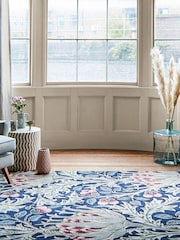 Morris & Co. Blue Artichoke Rug - Image 2 of 2
