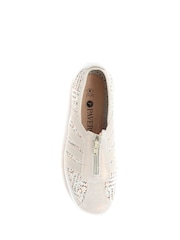 Pavers Natural Pavers Ladies Casual Zip Up Trainers - Image 4 of 5