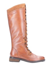 Hush Puppies Rudy Zip Up Lace Up Long Boots - Image 1 of 4