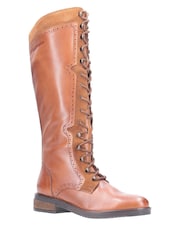 Hush Puppies Rudy Zip Up Lace Up Long Boots - Image 2 of 4