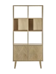 Gallery Home Natural Ramsey 2 Door Open Display Unit - Image 2 of 3