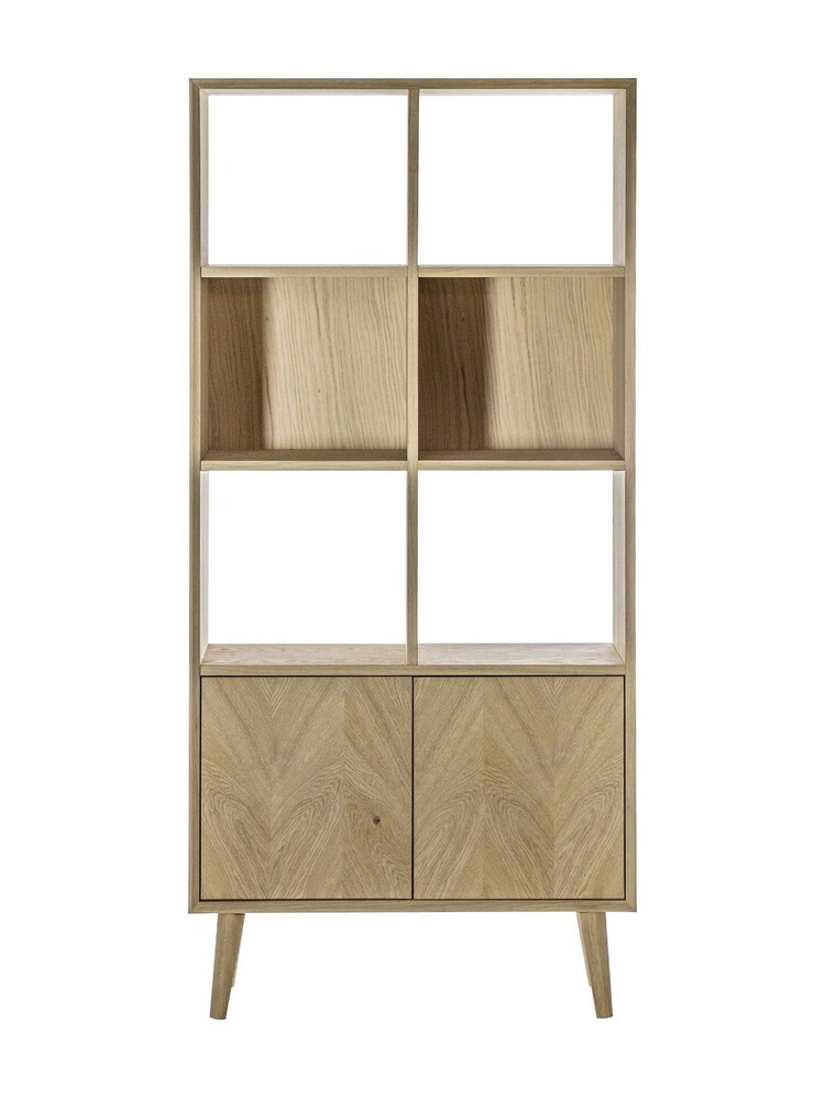 Gallery Home Natural Ramsey 2 Door Open Display Unit - Image 2 of 3