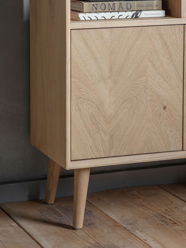 Gallery Home Natural Ramsey 2 Door Open Display Unit - Image 3 of 3