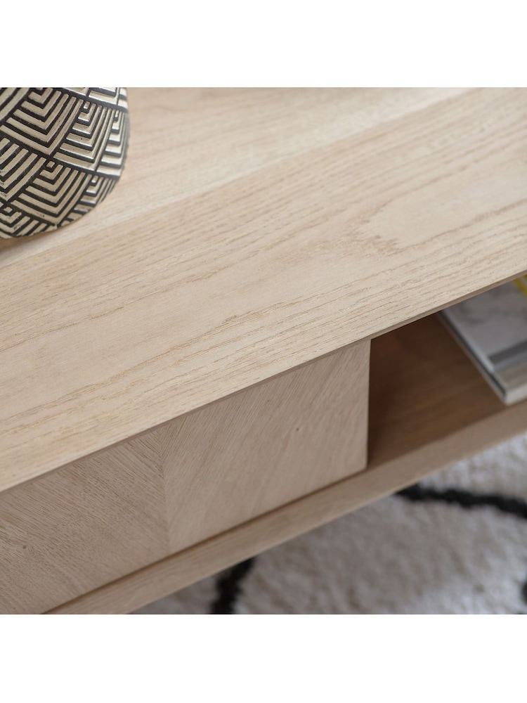 Gallery Home Natural Ramsey 2 Drawer Coffee Table - Image 2 of 3