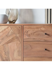 Gallery Home Natural Lilia 2 Door 3 Drawer Sideboard - Image 2 of 4