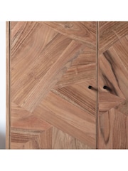 Gallery Home Natural Lilia 2 Door Drinks Cabinet - Image 4 of 5