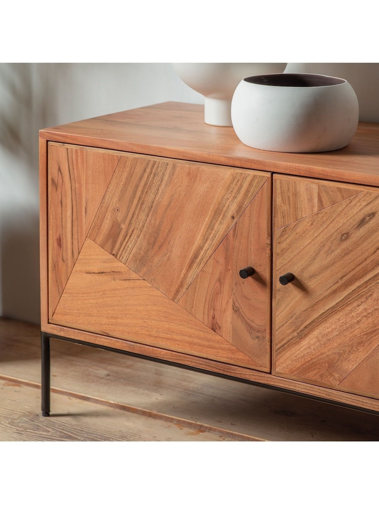 Gallery Home Natural Lilia 4 Door TV Unit - Image 2 of 3