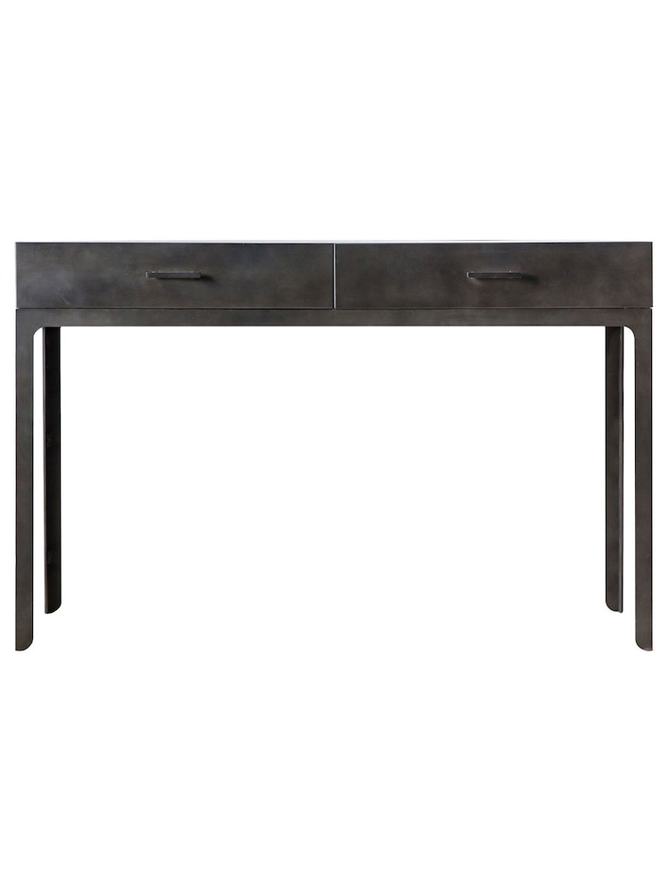 Gallery Home Grey Maddox 2 Drawer Desk - Image 3 of 3